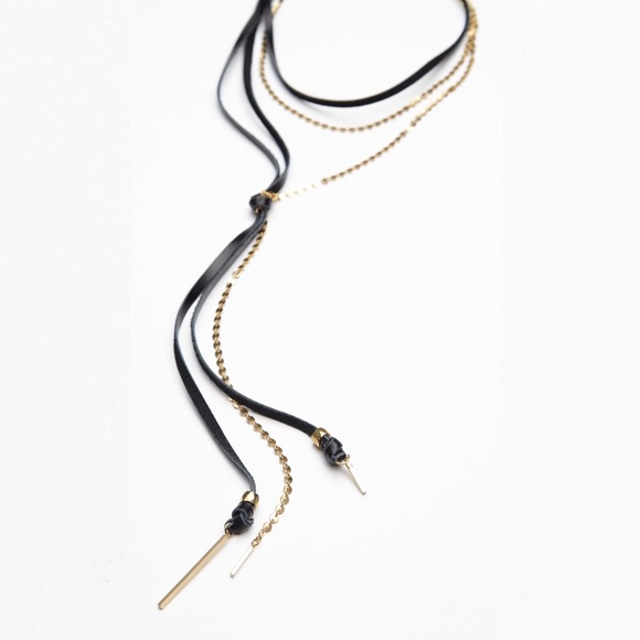 Free People Lucky Star Two Faced Leather Mix Bolo - Picture 2 of 7